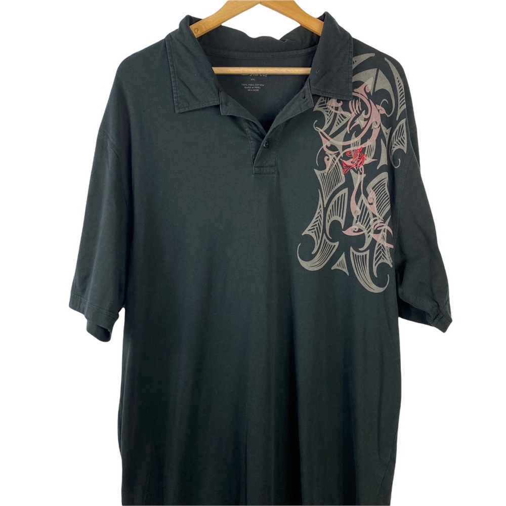 Crazy Shirt MENS artwork POLO SHIRT SZ XXL Prima cotton made Peru - Picture 2 of 10